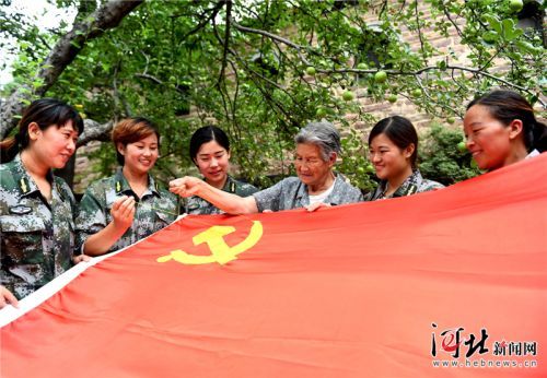邢台沙河：绣党旗 迎“七一”