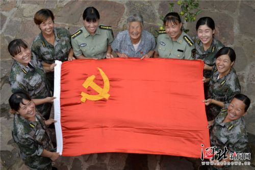 邢台沙河：绣党旗 迎“七一”